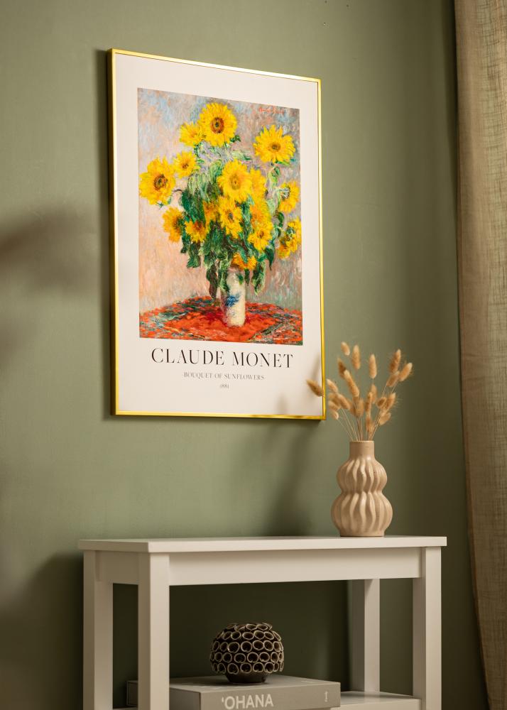 Aluminiumsramme Akrylglass Gull 30x40 cm