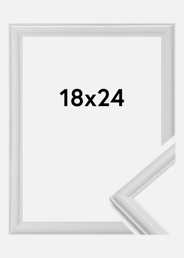 Ramme Line Hvit 18x24 cm