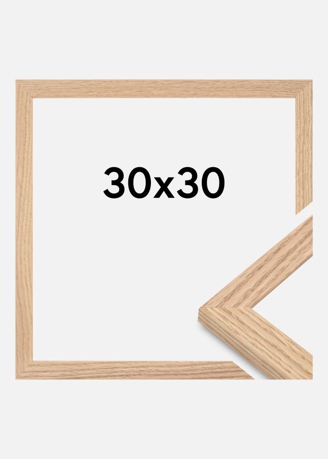 Ramme Tidlös Akrylglass Massiv Eik 30x30 cm