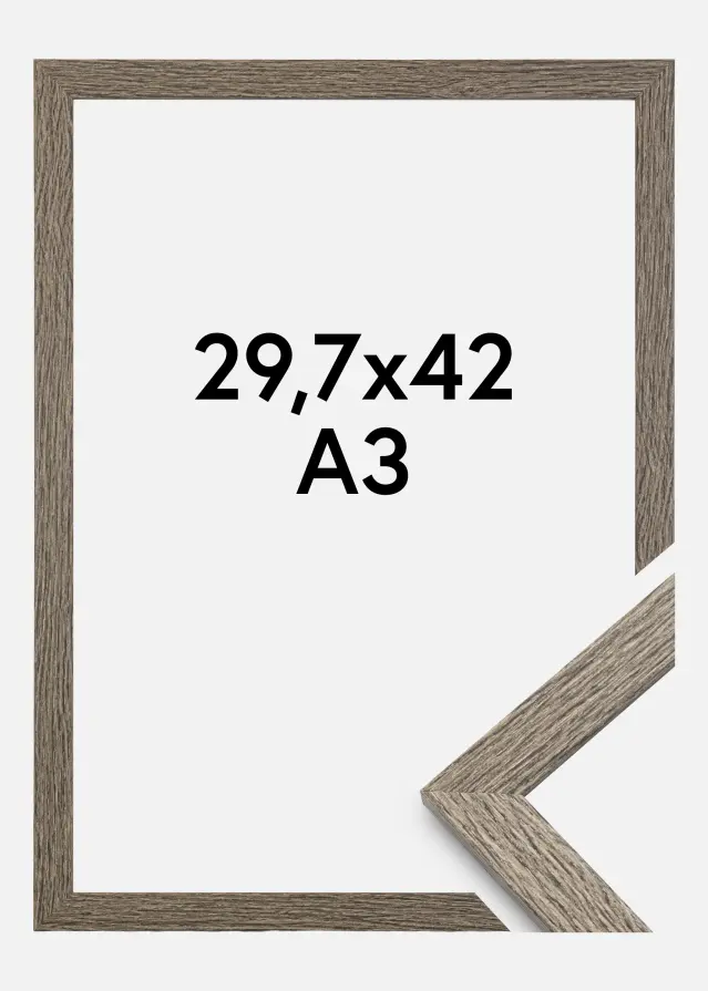 Ramme Stilren Dark Grey Oak 29,7x42 cm (A3)