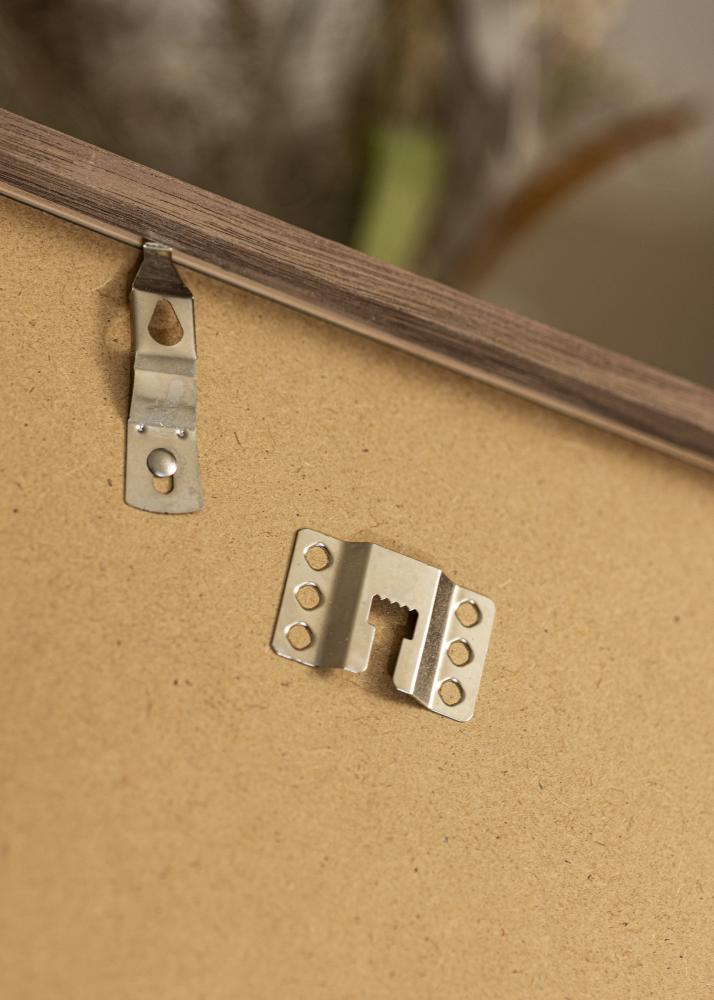 Ramme Soul Walnut Veneer 70x70 cm - Passepartout Hvit 60x60 cm