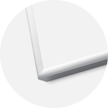 Ramme Poster Frame Aluminum Sølv 70x100 cm - Passepartout Hvit 60x90 cm