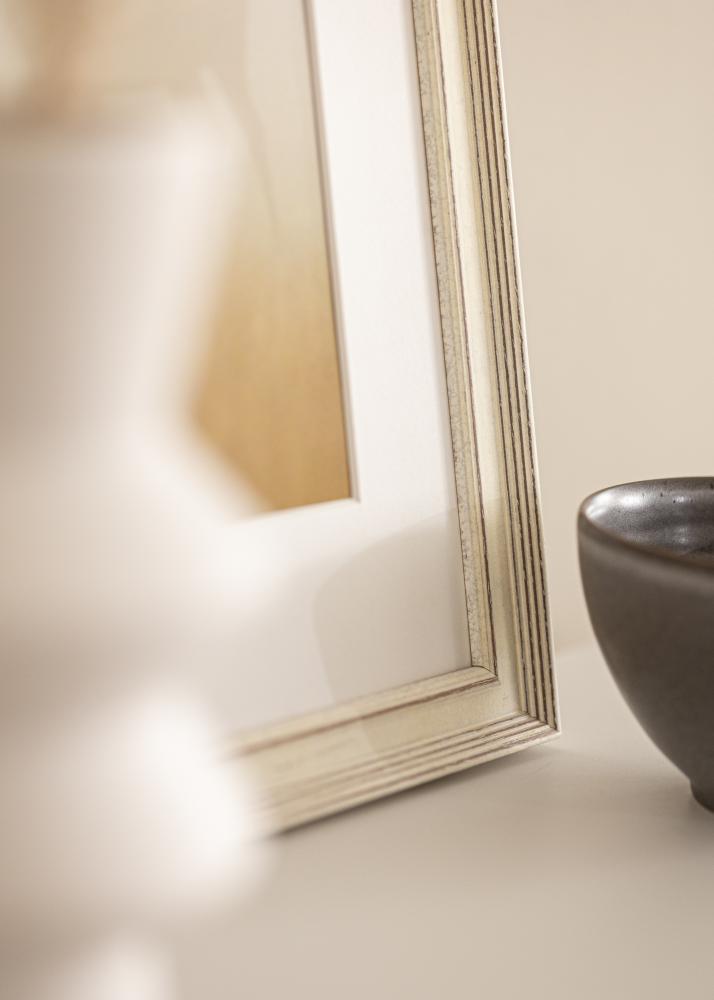 Ramme Shabby Chic Akrylglass Hvit 50x50 cm