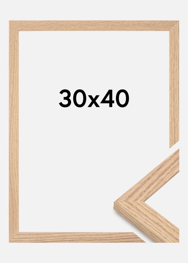 Ramme Tidlös Akrylglass Massiv Eik 30x40 cm