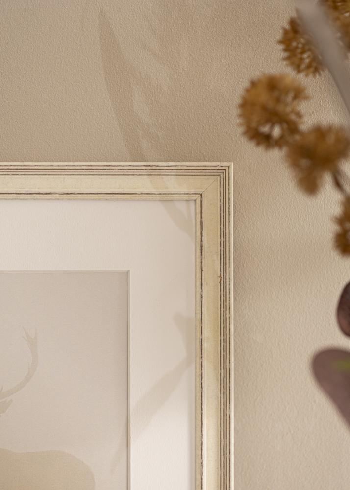 Ramme Shabby Chic Akrylglass Hvit 50x50 cm