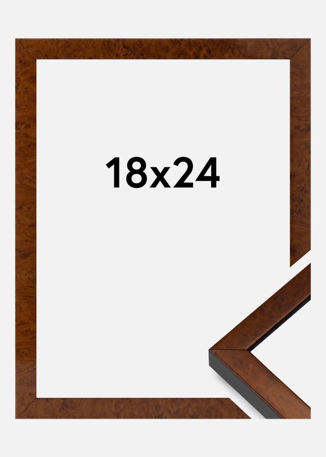 Ramme Ares Akrylglass Burr Walnut 18x24 cm