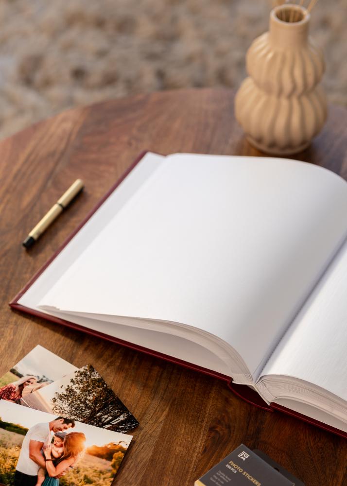 Classico Album Rød - 30x33 cm (100 Hvite sider / 50 ark)