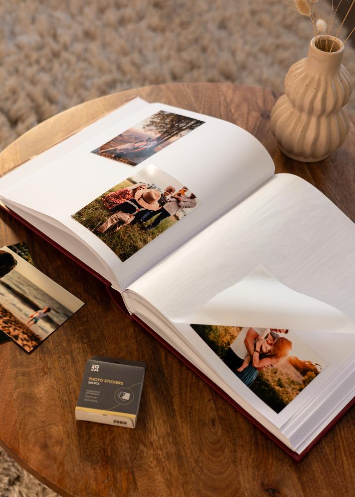 Classico Album Rød - 30x33 cm (100 Hvite sider / 50 ark)