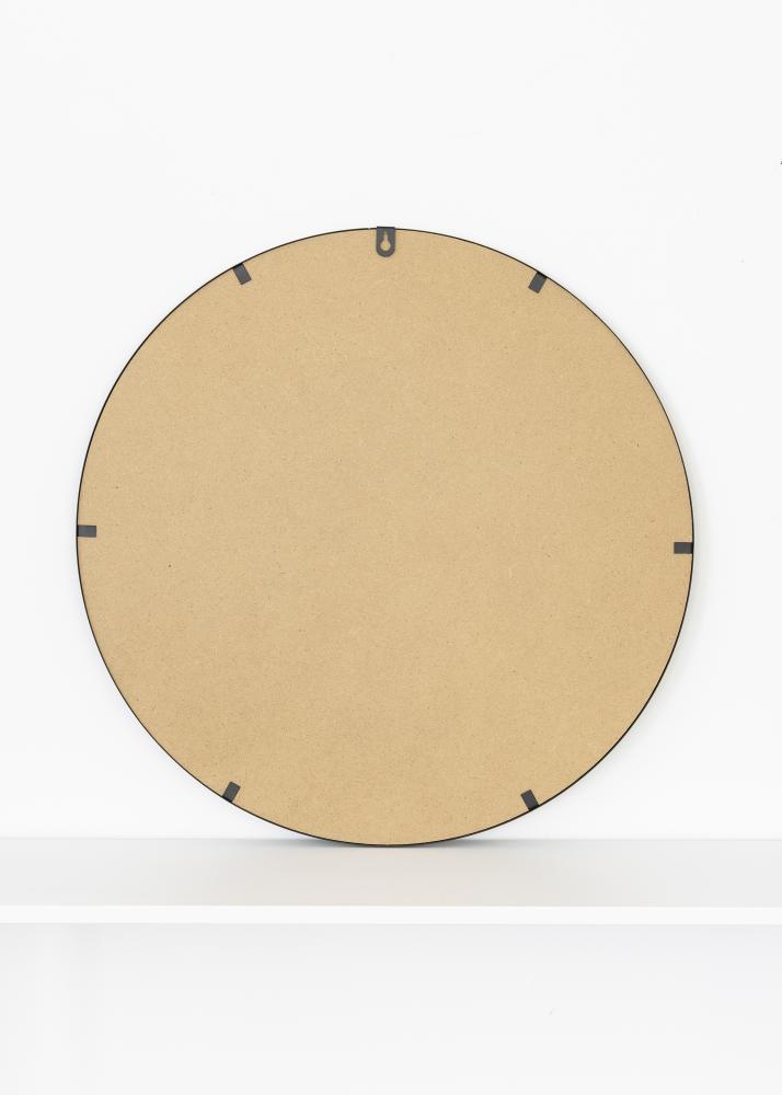 KAILA Rundt Speil Triangles - Svart 55 cm Ø