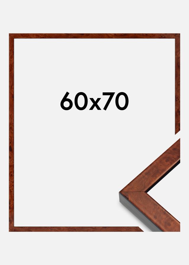 Ramme Hermes Akrylglass Burr Walnut 60x70 cm