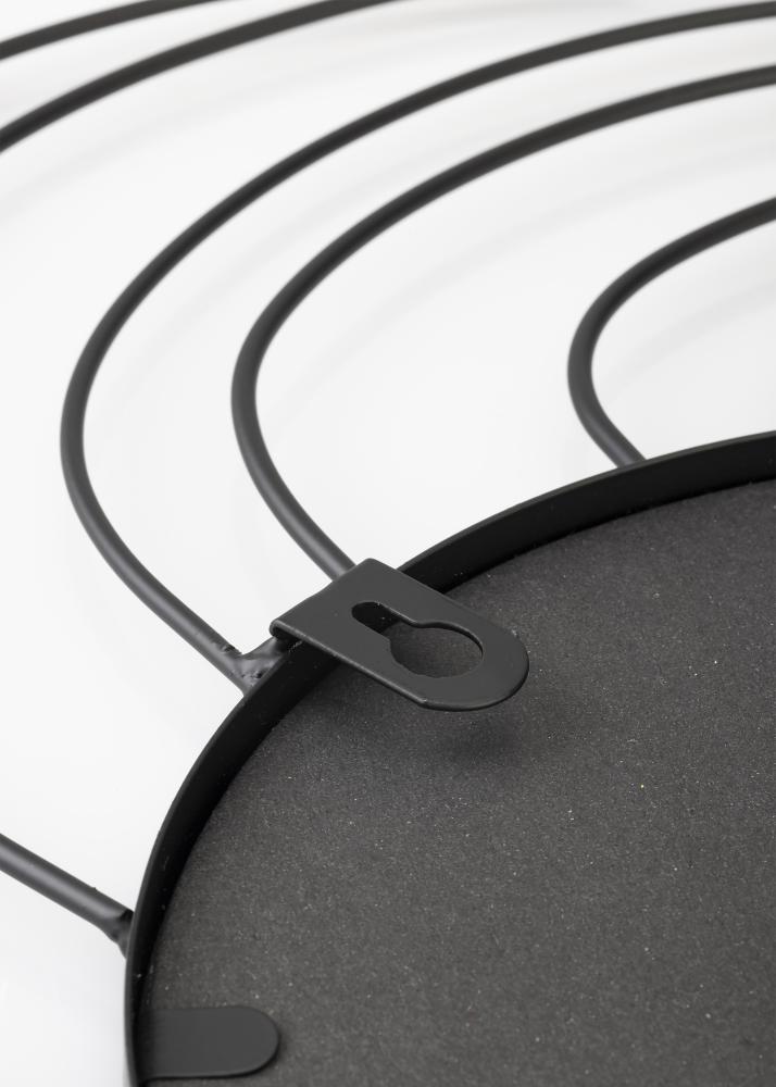 KAILA Speil Storm - Svart 50 cm Ø