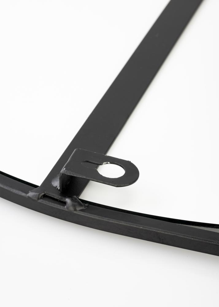 KAILA Rundt Speil med hylle - Svart 35x55 cm