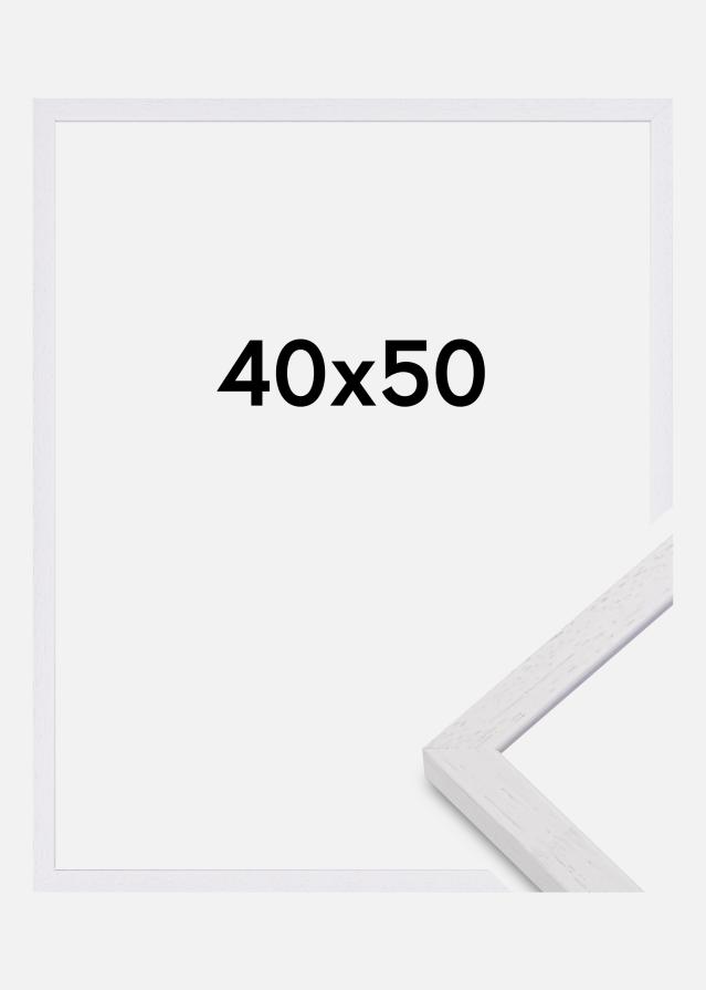 Ramme Glendale Matt Antirefleksglass Hvit 40x50 cm