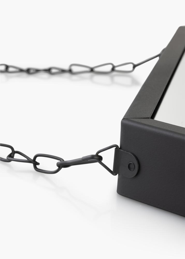 KAILA Speil Hex Chain - Svart 39x45 cm