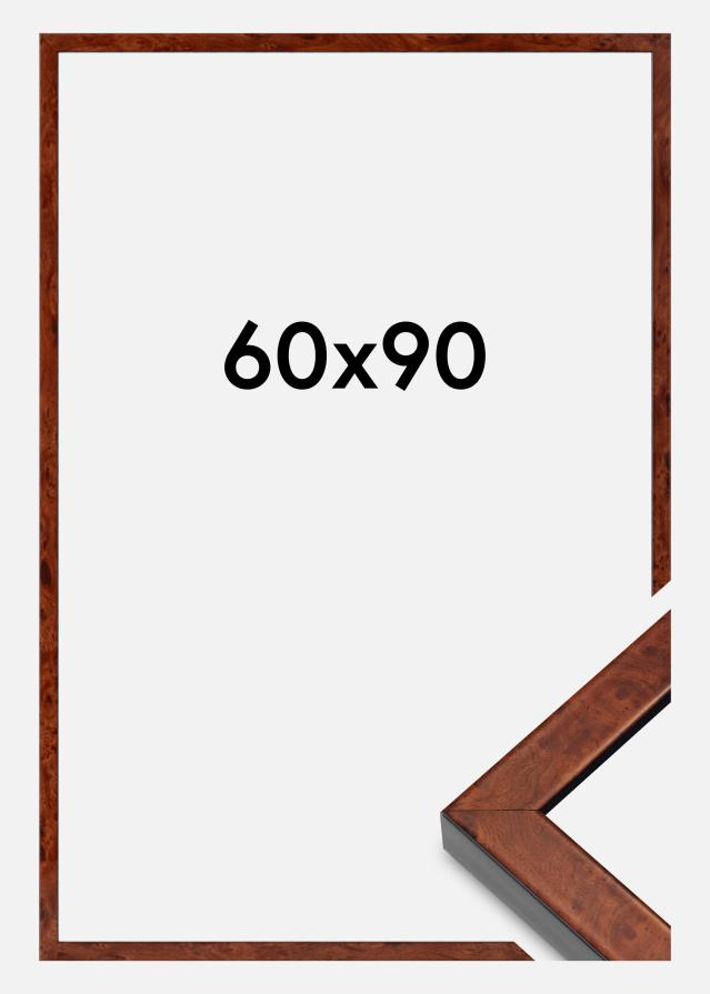 Ramme Hermes Akrylglass Burr Walnut 60x90 cm