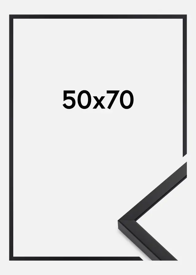 Ramme E-Line Akrylglass Svart 50x70 cm