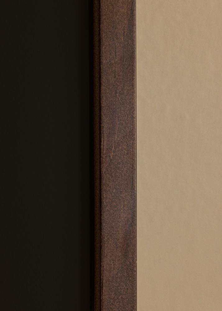 Ramme E-Line Valnøtt 30x40 cm - Passepartout Svart 8x12 inches