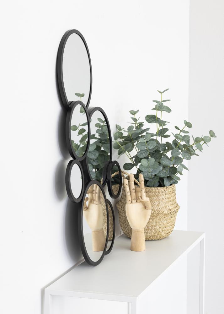KAILA Speil Bubbles - Svart 72x43 cm