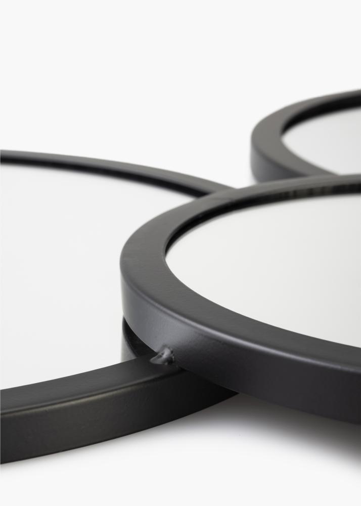 KAILA Speil Bubbles - Svart 72x43 cm