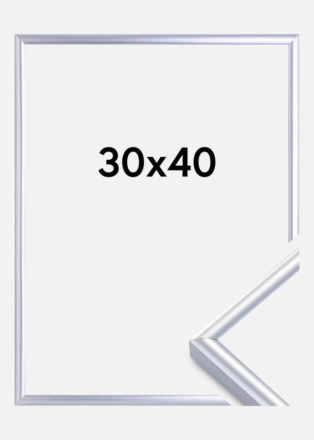 Ramme Victoria Akrylglass Sølv 30x40 cm