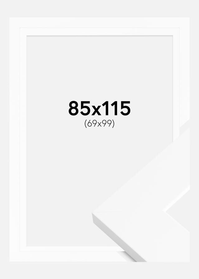 Härjedalen Hvit 85x115 cm - Passepartout Hvit 70x100 cm