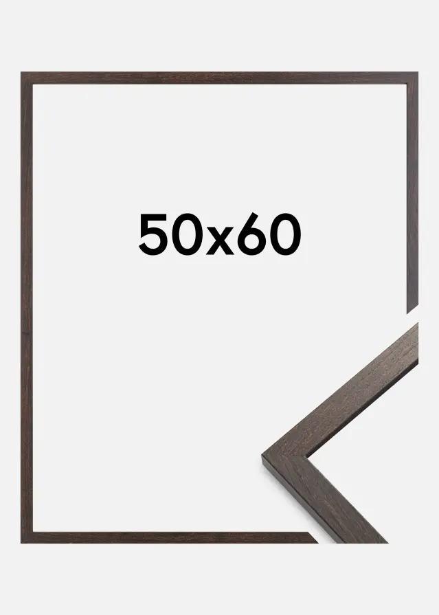 Ramme Trendy Akrylglass Valnøtt 50x60 cm