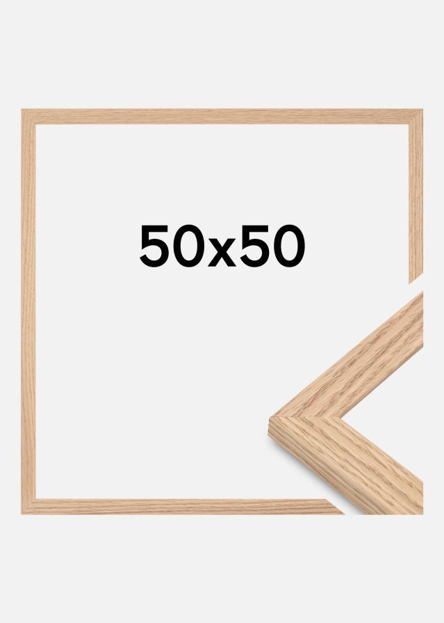 Ramme Tidlös Akrylglass Massiv Eik 50x50 cm