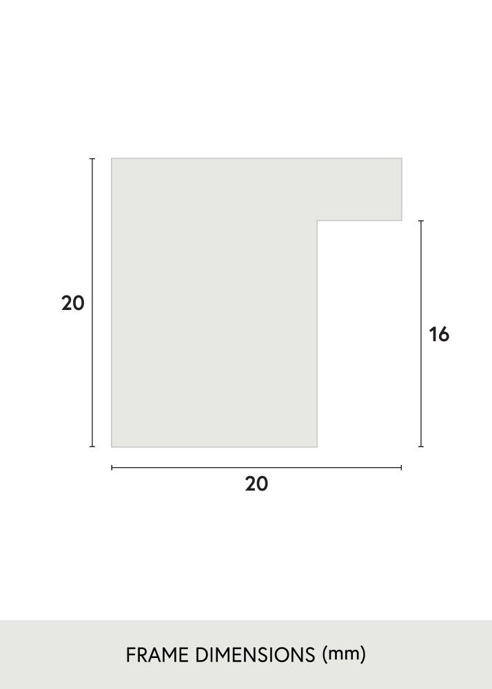 Ramme Salisbury Akrylglass Eik 30x30 cm