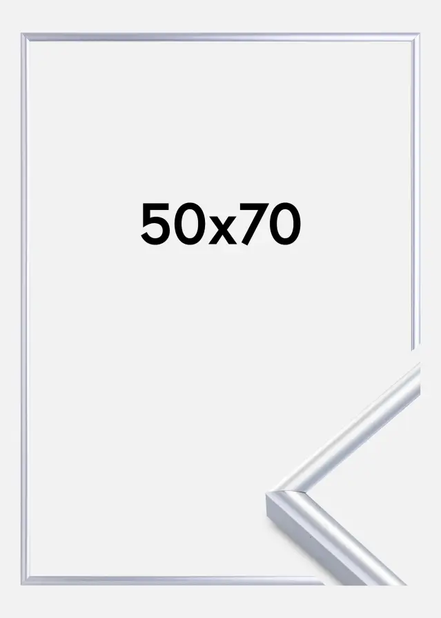 Ramme Victoria Akrylglass Sølv 50x70 cm