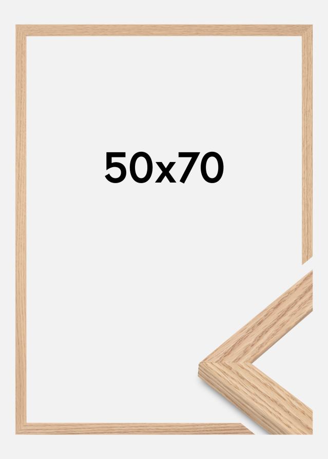 Ramme Tidlös Akrylglass Massiv Eik 50x70 cm