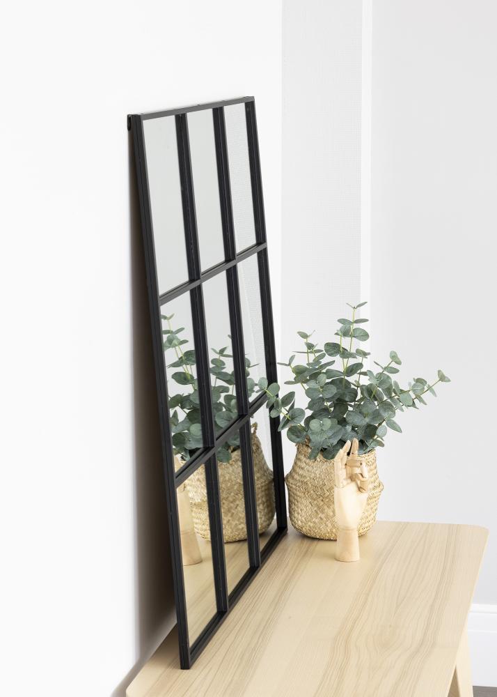 KAILA Speil Squares - Svart 90x90 cm