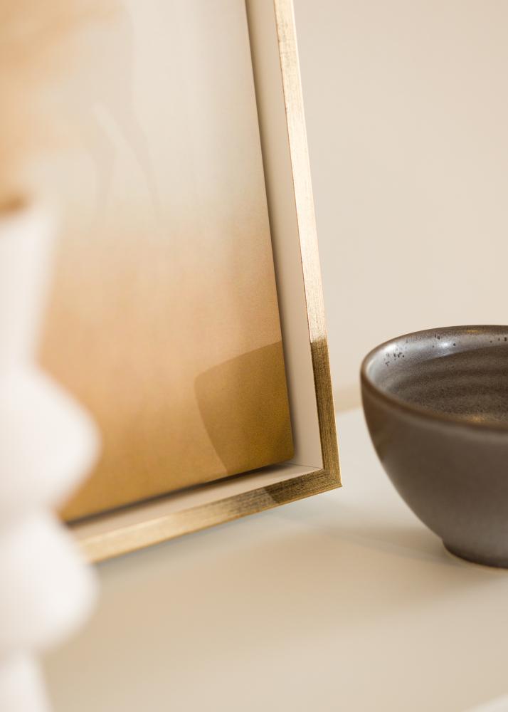 Ramme Ra Skyggeramme Hvit/Gull - Valgfri Størrelse
