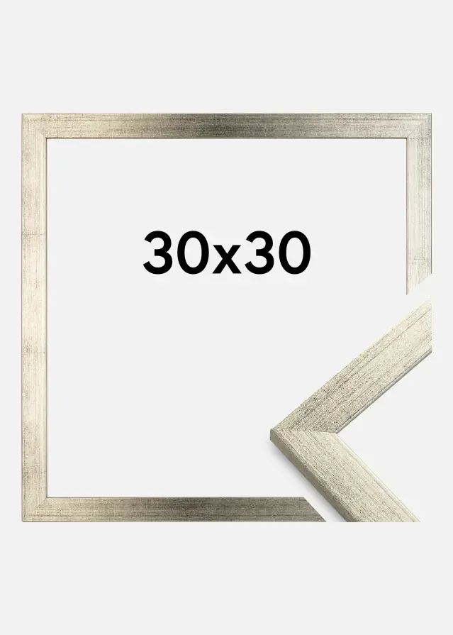 Ramme Stilren Akrylglass Sølv 30x30 cm