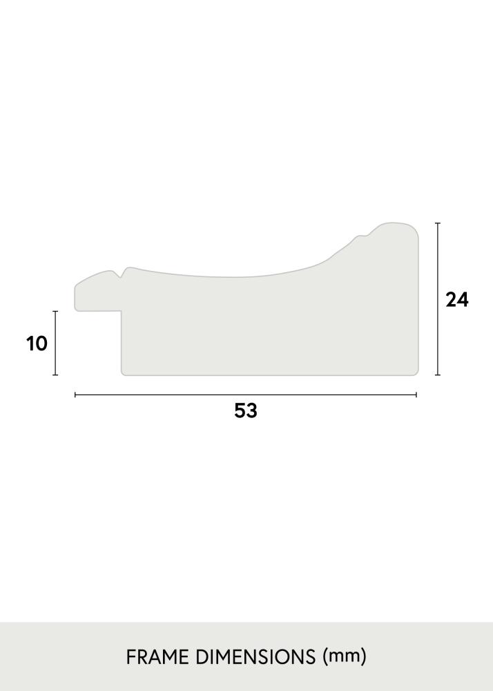 Ramme Roxen Gull Spraglete - Valgfri størrelse