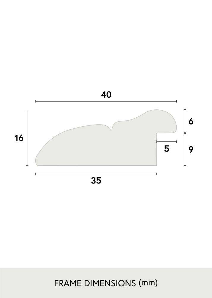 Ramme Oda Antique Hvit 60x80 cm