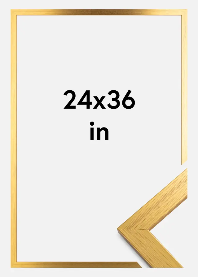 Ramme Gold Wood Akrylglass 24x36 inches (60,94x91,44 cm)