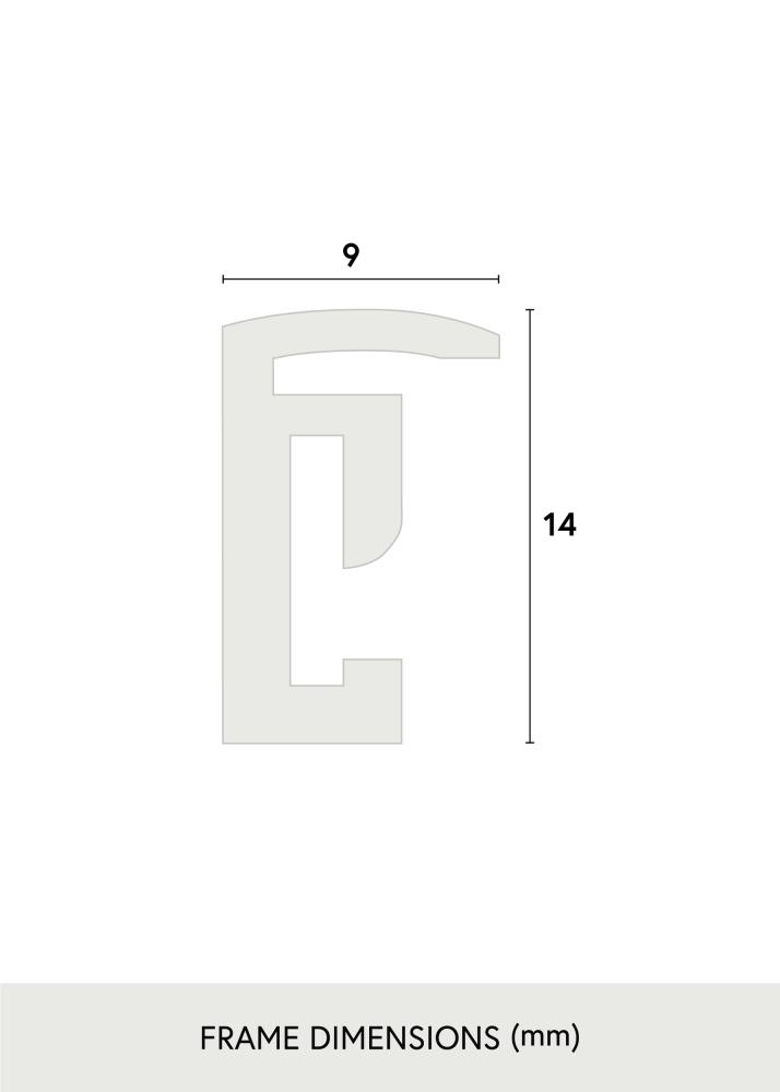 Ramme Scandi Akrylglass Matt Svart 29,7x42 cm (A3)