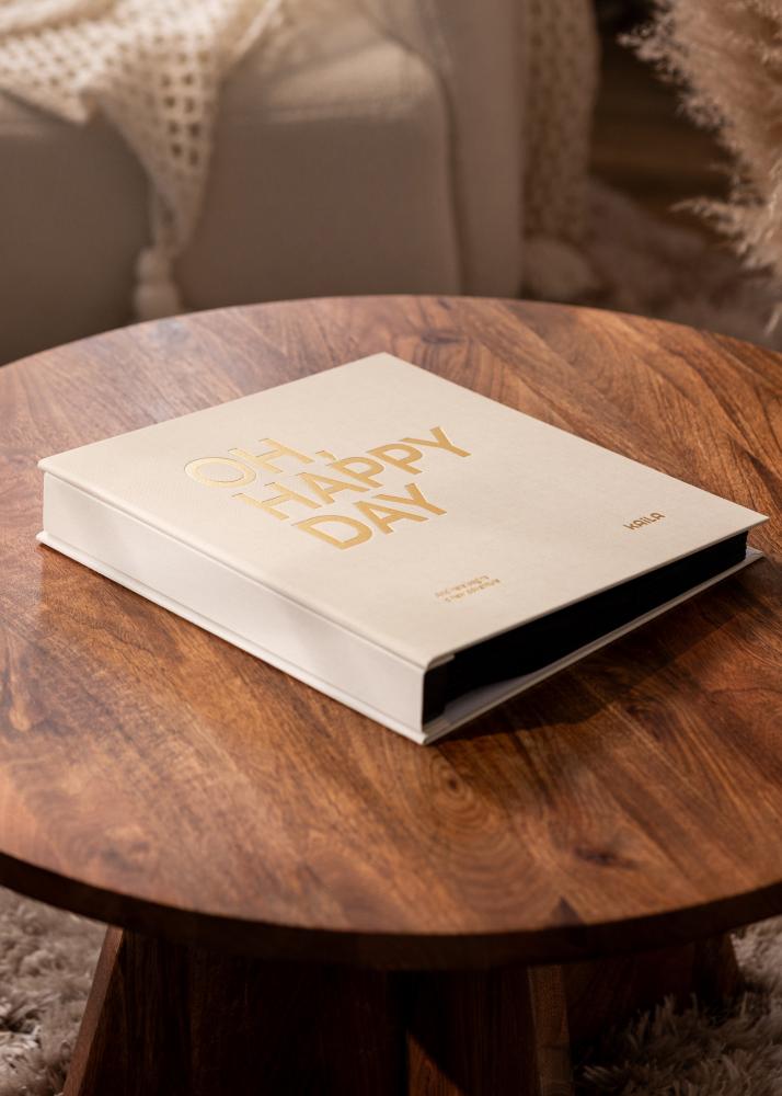 KAILA Fotoalbum OH HAPPY DAY Krem - 600 bilder i 10x15 cm