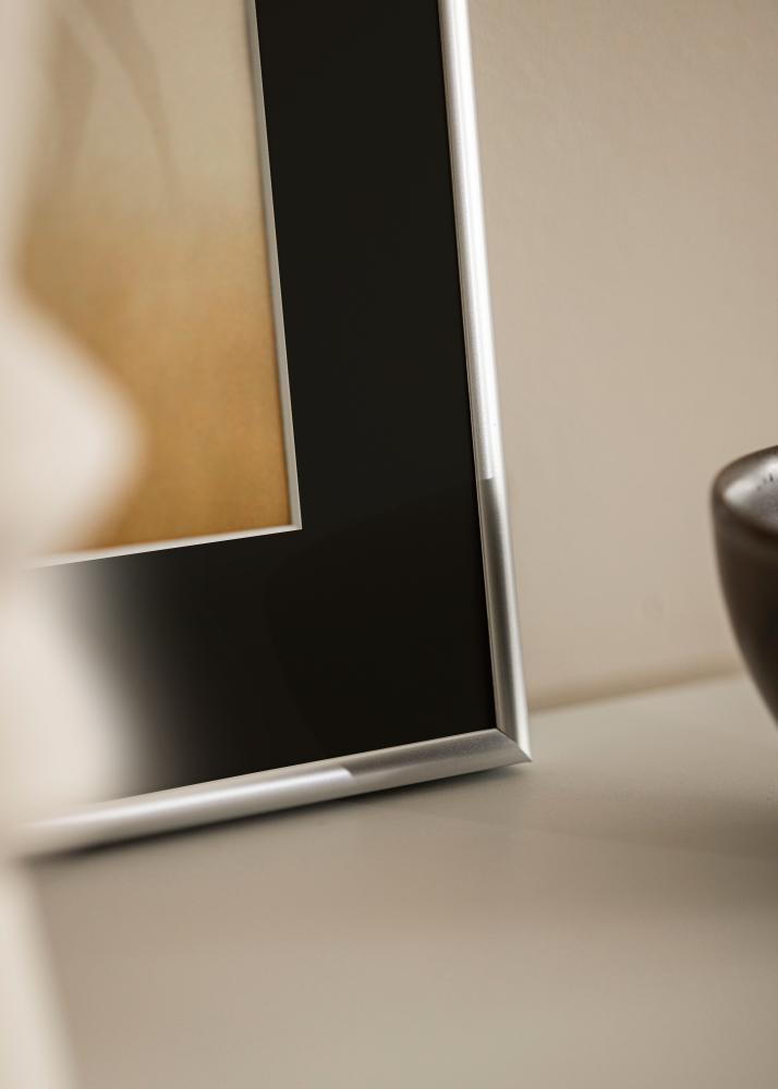 Ramme Victoria Sølv 50x70 cm - Passepartout Svart 33x56 cm