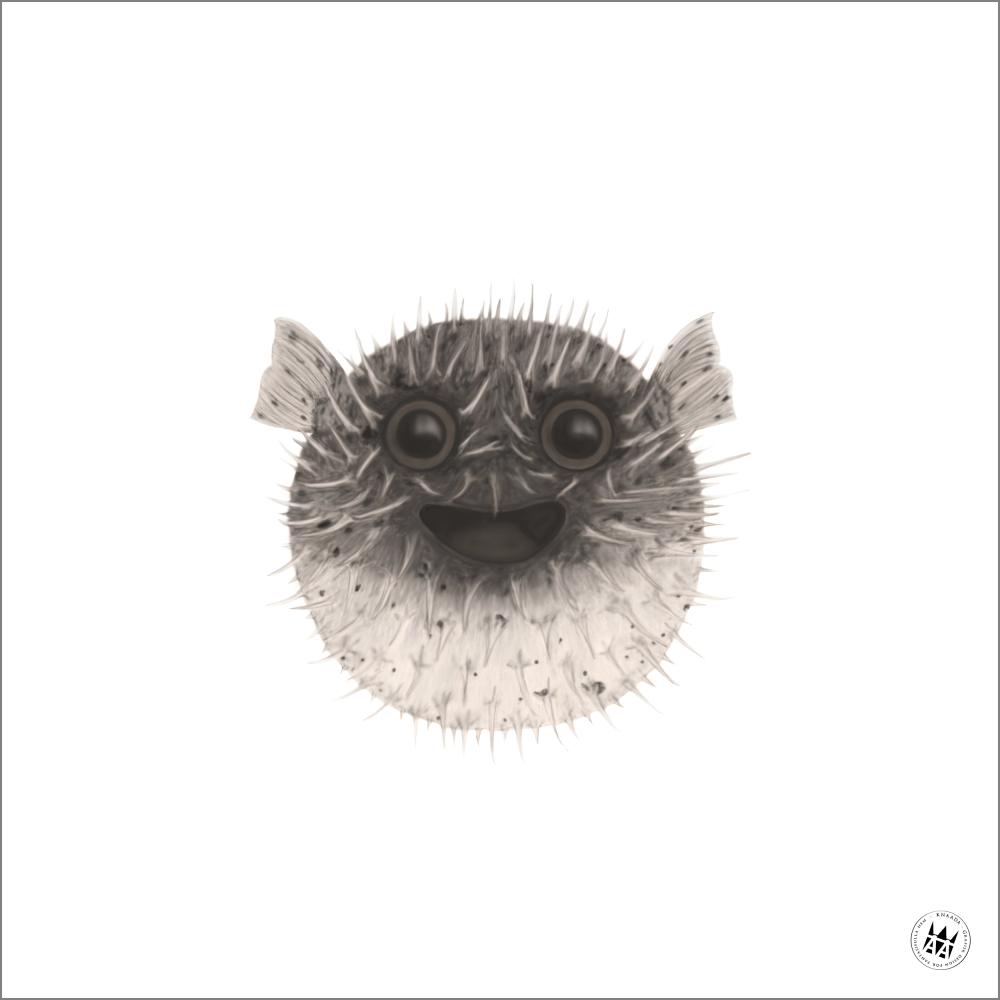 Knaada - Kulefisk - 50x50 cm