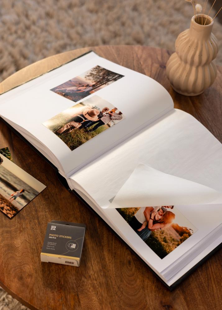 Classico Album Svart - 32x34 cm (100 Hvite sider / 50 ark)