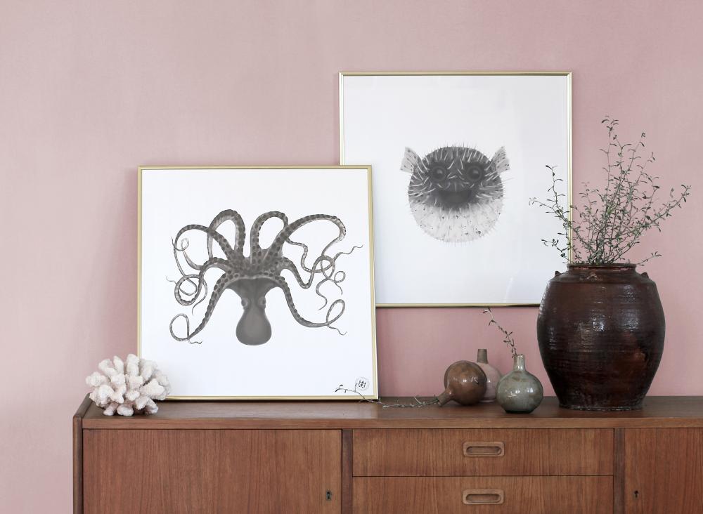 Knaada - Blekksprut - 50x50 cm