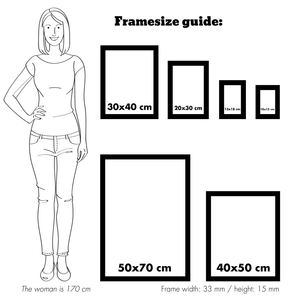 Ramme Sandra Brun 25x35 cm