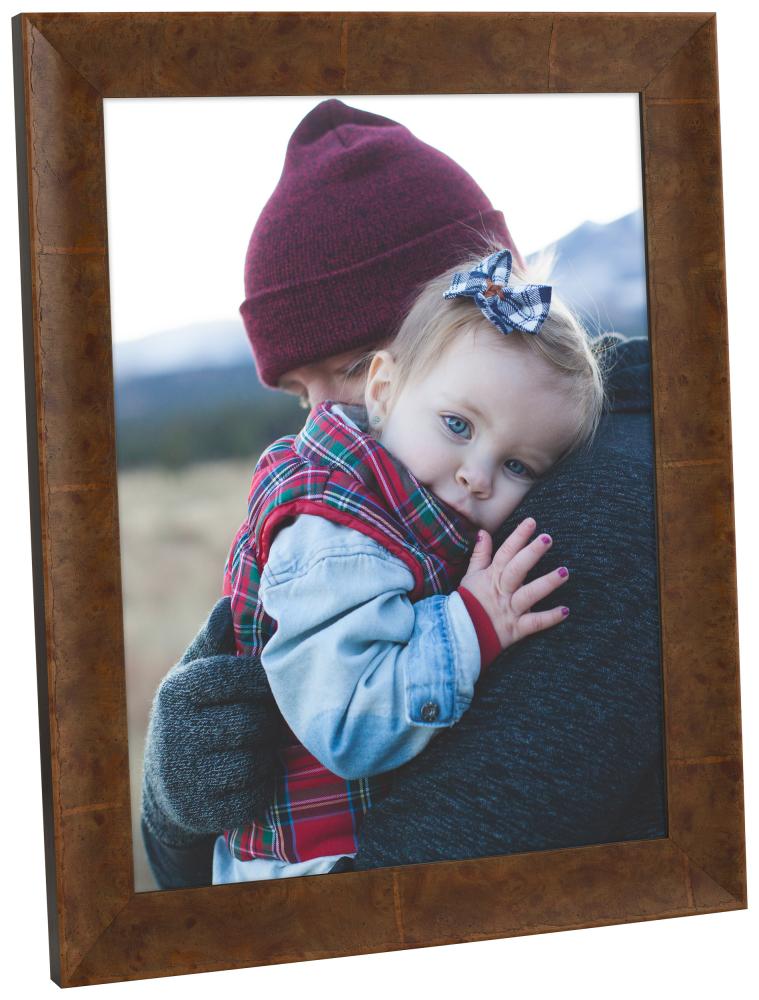 Ramme Ribe Lysebrun Rotfanér - Valgfri størrelse