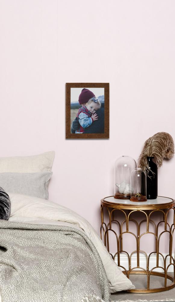 Ramme Ribe Lysebrun Rotfanér - Valgfri størrelse