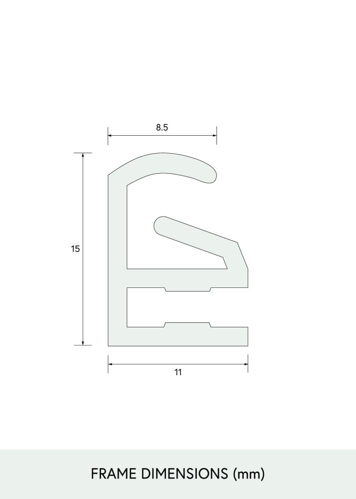 Puslespillramme Svart 70x100 cm