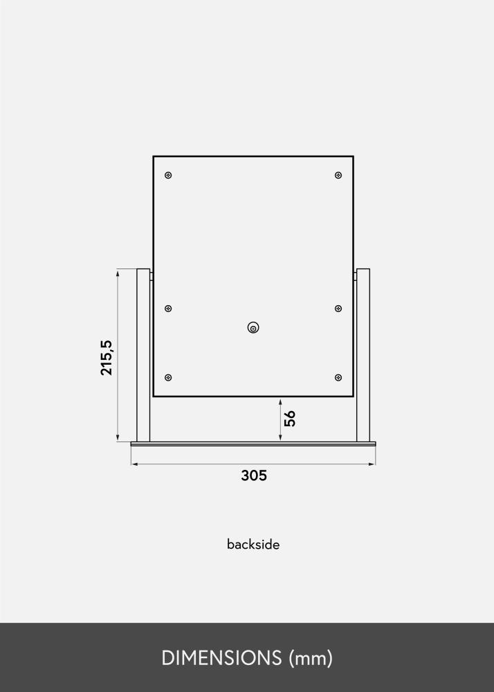 KAILA Sminkespeil VII Hvit - 30x36 cm