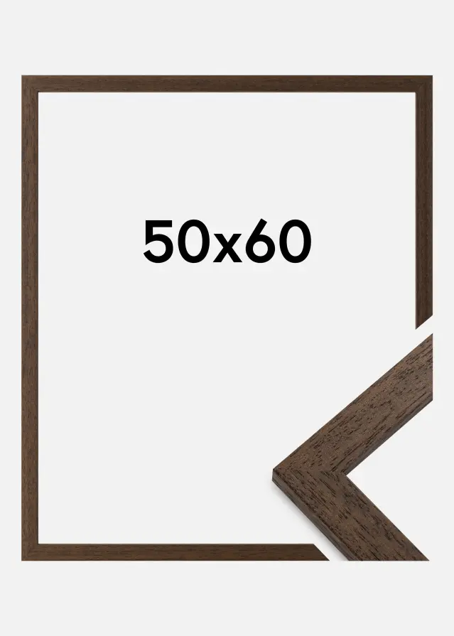 Ramme Brown Wood Akrylglass 50x60 cm