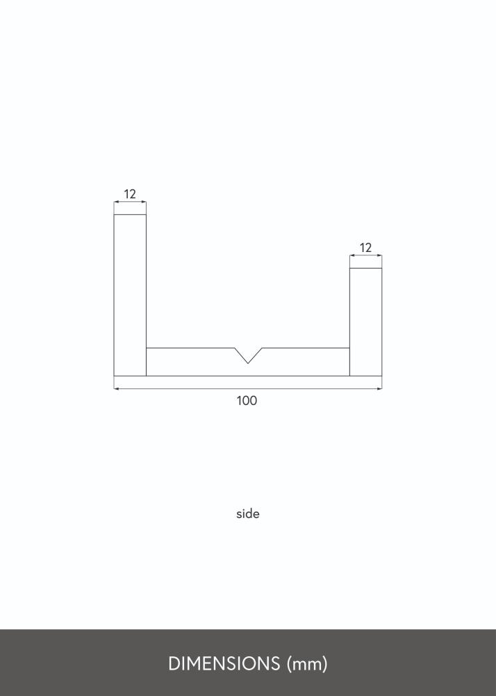 KAILA Bildehylle Hvit 140 cm