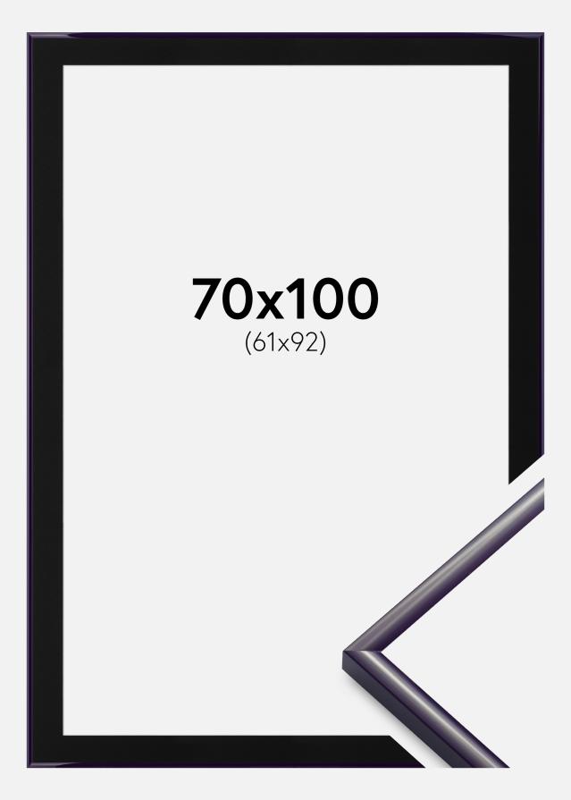 Ramme New Lifestyle Mørkelilla 70x100 cm - Passepartout Svart 62x93 cm